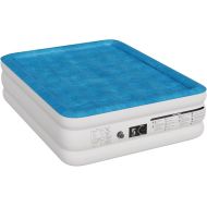PayLessHere Premium Air Mattress with Built-in Pump /18 in Bed Height Mattress for Camping/Home & Portable Travel Comfortable Inflatable Air Mattress/Easy to Inflate/Quick Set Up (Queen)