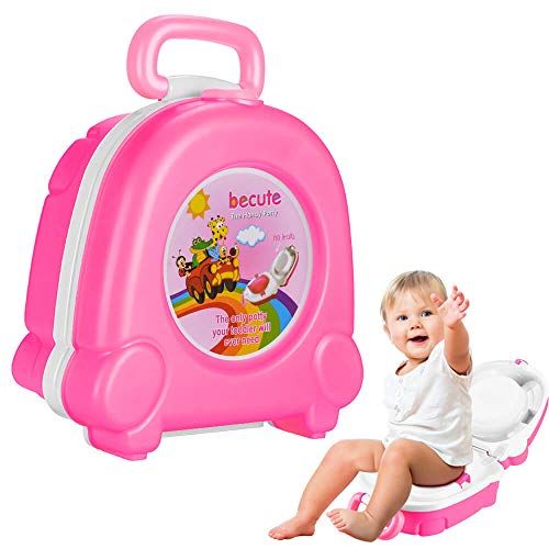  [아마존베스트]Pazaka The Latest Baby Toilet Cute Portable Cartoon Travel Potty Car Squatting Children Potty Training Girl Boy...