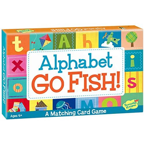  [아마존베스트]Peaceable Kingdom Alphabet Go Fish Letter Matching Card Game - 52 Cards with Box