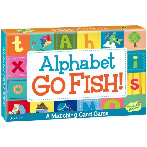  [아마존베스트]Peaceable Kingdom Alphabet Go Fish Letter Matching Card Game - 52 Cards with Box