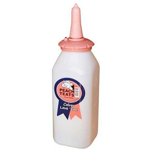  Peach Teats PT-NurserSet Nurser Calf Nipple Bottle, Pink