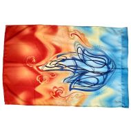 /PeacockFeathers12 Spirit and Fire Worship Flag