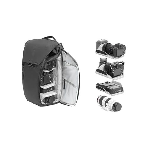  Peak Design Everyday Backpack V2 30L Black, Camera Bag, Laptop Backpack with Tablet Sleeves (BEDB-30-BK-2)
