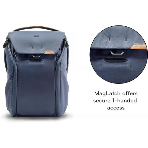  Visit the Peak Design Store Peak Design Everyday Backpack 20L, Travel, Camera, Laptop Bag with Tablet Sleeve, V2