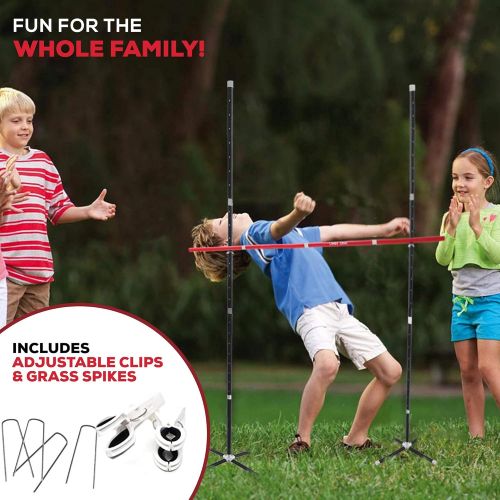  Peak Path The Ultimate Frisby 3 in 1 Outdoor Sports Game Set - Perfect for Backyards, Lawns, Beaches, Tailgates or Parks. Transforms from Adjustable Limbo to a Frisby Target Challenge to a F