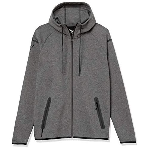  Amazon Brand - Peak Velocity Mens Metro Fleece Full-Zip Athletic-Fit Hoodie