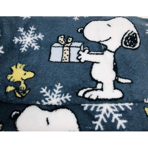  Peanuts Pea Snoopy and Woodstock Super Soft Travel Blanket