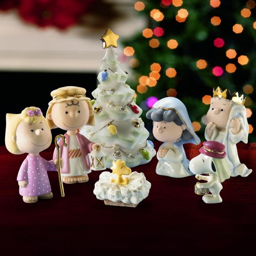 Peanuts 7 Piece Christmas Pageant Figurines