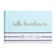 [아마존베스트]Pearhead Hello Handsome Brag Book, A Perfect Gift for Expecting Parents, or Addition to Baby Registry, Blue