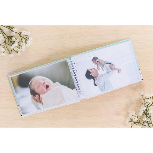  [아마존베스트]Pearhead Hello Handsome Brag Book, A Perfect Gift for Expecting Parents, or Addition to Baby Registry, Blue
