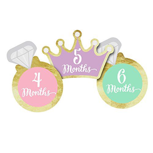  [아마존베스트]Pearhead Little Princess Babys First Year Belly Stickers