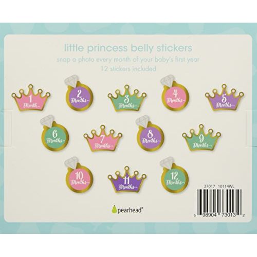  [아마존베스트]Pearhead Little Princess Babys First Year Belly Stickers