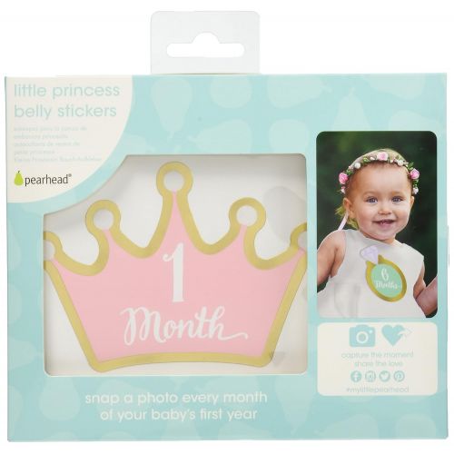  [아마존베스트]Pearhead Little Princess Babys First Year Belly Stickers