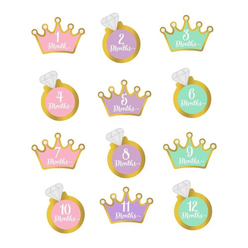  [아마존베스트]Pearhead Little Princess Babys First Year Belly Stickers