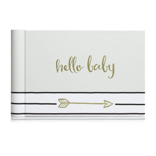  [아마존베스트]Pearhead Hello Baby Brag Book, A Perfect Gift for Expecting Parents, or Addition to Baby Registry, Gray