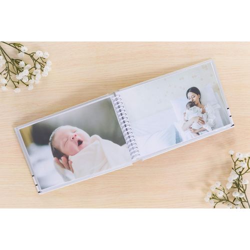  [아마존베스트]Pearhead Hello Baby Brag Book, A Perfect Gift for Expecting Parents, or Addition to Baby Registry, Gray