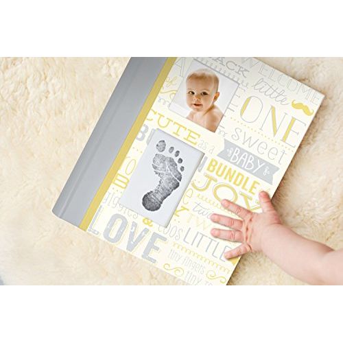  [아마존베스트]Little Blossoms by Pearhead Vintage Five Year Memory Book with an Included Clean-Touch Pad to Create...