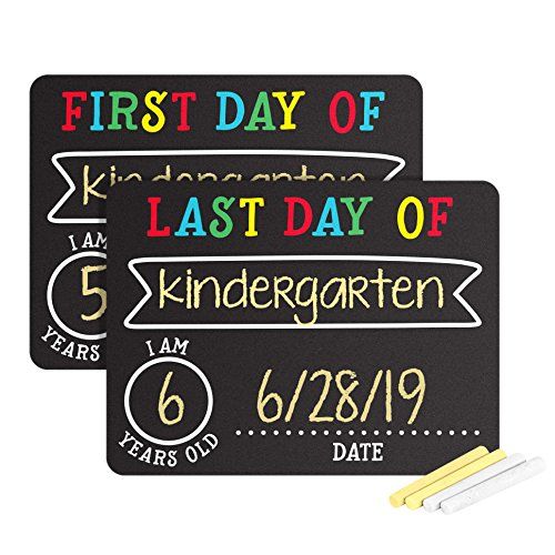  [아마존베스트]Pearhead First and Last Day of School Photo Sharing Chalkboard Signs; The Perfect Back to School Chalkboard Sign to Commemorate The First Day of School