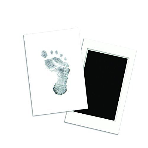  [아마존베스트]Pearhead Newborn Baby Handprint or Footprint “Clean-Touch” Ink Pad, Black