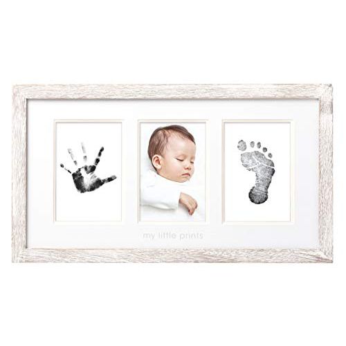  [아마존베스트]Pearhead Babyprints Wall Frame, Rustic Nursery Decor, A Perfect Baby Shower Gift Idea for Expecting...