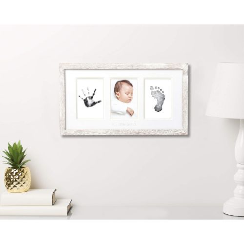  [아마존베스트]Pearhead Babyprints Wall Frame, Rustic Nursery Decor, A Perfect Baby Shower Gift Idea for Expecting...