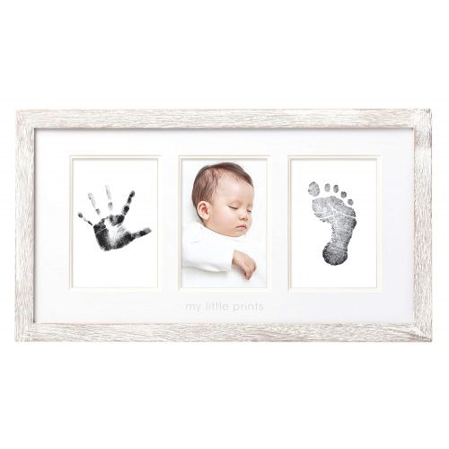  [아마존베스트]Pearhead Babyprints Wall Frame, Rustic Nursery Decor, A Perfect Baby Shower Gift Idea for Expecting...