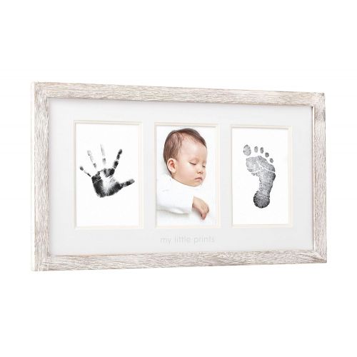  [아마존베스트]Pearhead Babyprints Wall Frame, Rustic Nursery Decor, A Perfect Baby Shower Gift Idea for Expecting...