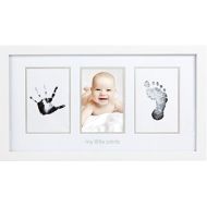 [아마존베스트]Pearhead Babyprints Newborn Baby Handprint and Footprint Photo Frame Kit with an Included Clean-Touch Ink Pad to Create Babys Prints, A Perfect Baby Shower Gift