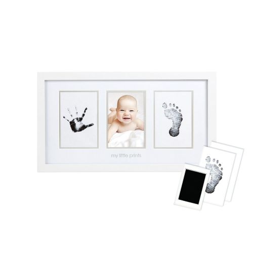  [아마존베스트]Pearhead Babyprints Newborn Baby Handprint and Footprint Photo Frame Kit with an Included Clean-Touch Ink Pad to Create Babys Prints, A Perfect Baby Shower Gift