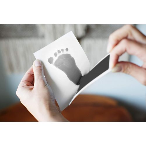  [아마존베스트]Pearhead Babyprints Newborn Baby Handprint and Footprint Photo Frame Kit with an Included Clean-Touch Ink Pad to Create Babys Prints, A Perfect Baby Shower Gift