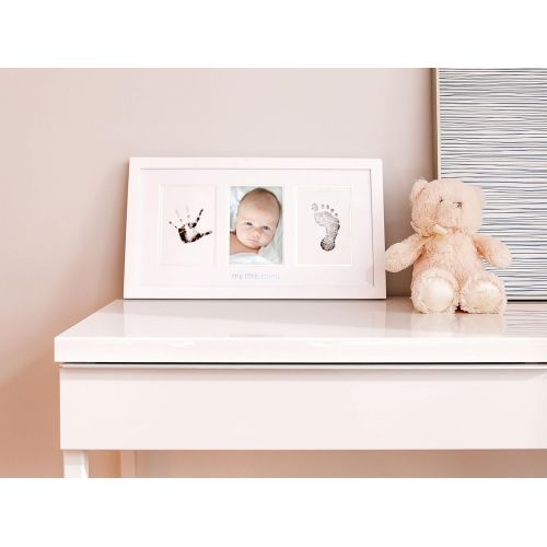  [아마존베스트]Pearhead Babyprints Newborn Baby Handprint and Footprint Photo Frame Kit with an Included Clean-Touch Ink Pad to Create Babys Prints, A Perfect Baby Shower Gift