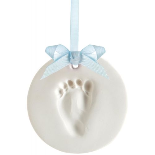  [아마존베스트]Pearhead Easy-to-Create Babyprints Baby Handprint or Footprint Keepsake Ornament Kit with Ribbon, White