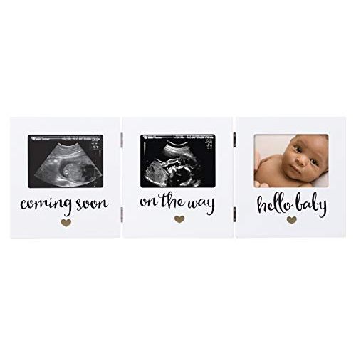  [아마존베스트]Pearhead Triple Sonogram Keepsake Frame, Ultrasound Frame, The Perfect Gift for Expecting Parents