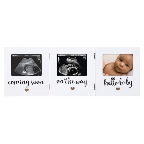  [아마존베스트]Pearhead Triple Sonogram Keepsake Frame, Ultrasound Frame, The Perfect Gift for Expecting Parents