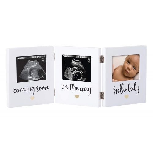  [아마존베스트]Pearhead Triple Sonogram Keepsake Frame, Ultrasound Frame, The Perfect Gift for Expecting Parents