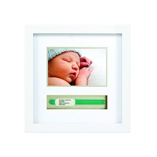  [아마존베스트]Pearhead Baby Hosipital ID Bracelet and Photo Keepsake Frame, White