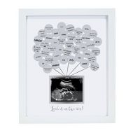 [아마존베스트]Pearhead Baby Shower Guestbook Keepsake Photo Frame, White