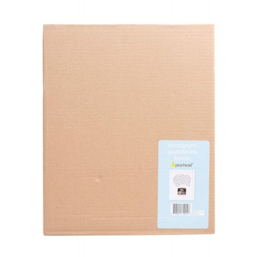  [아마존베스트]Pearhead Baby Shower Guestbook Keepsake Photo Frame, White