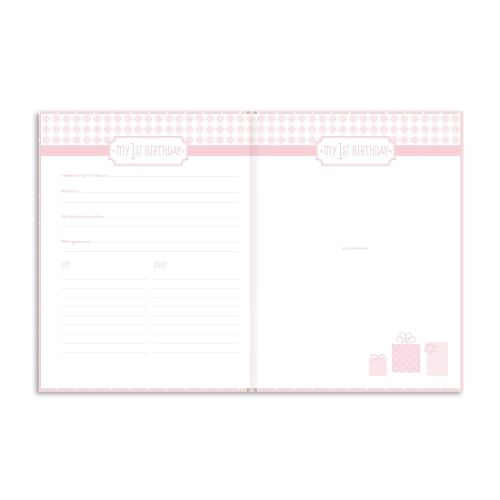  [아마존베스트]Little Blossoms by Pearhead Sweet Welcome Keepsake Baby Memory Book, Pink