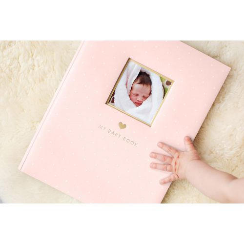  [아마존베스트]Little Blossoms by Pearhead Sweet Welcome Keepsake Baby Memory Book, Pink