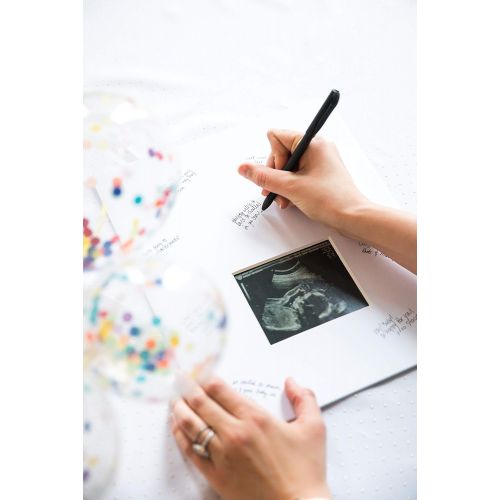  [아마존베스트]PearheadHello Little One Guest Signature Sonogram Frame, Perfect Baby Shower Gift, White