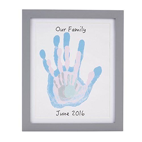  [아마존베스트]Pearhead DIY Family Handprint Frame and Paint Kit