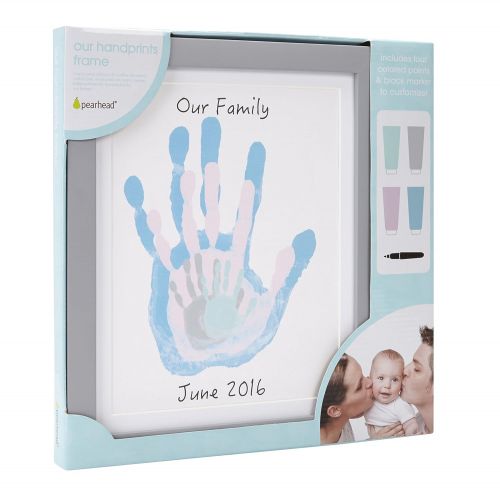  [아마존베스트]Pearhead DIY Family Handprint Frame and Paint Kit