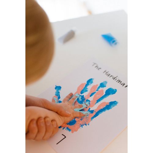  [아마존베스트]Pearhead DIY Family Handprint Frame and Paint Kit