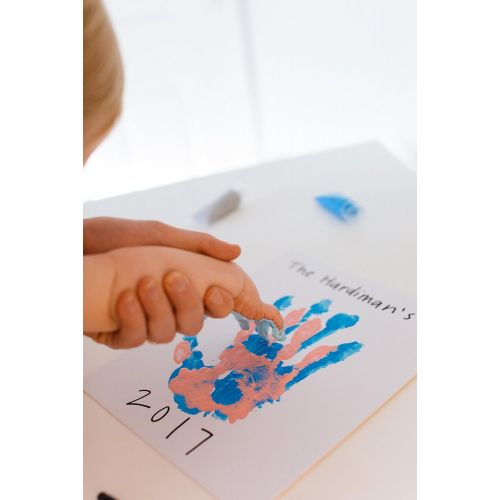  [아마존베스트]Pearhead DIY Family Handprint Frame and Paint Kit