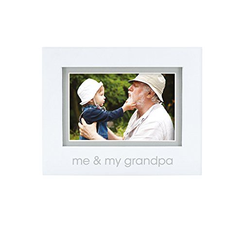  [아마존베스트]Pearhead Me and My Grandpa Keepsake Photo Frame, Grandpa Gifts, White