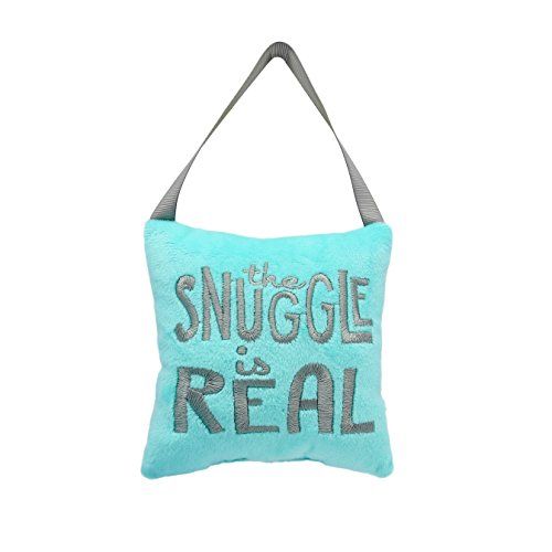  Pearhead Snuggle is Real Plush Door Hanger, Blue