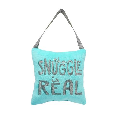  Pearhead Snuggle is Real Plush Door Hanger, Blue