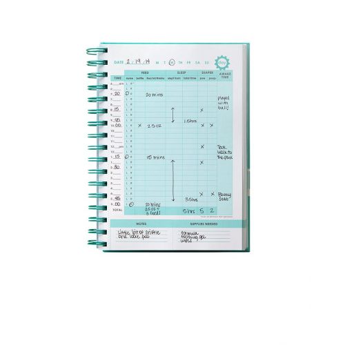 Pearhead Babys Daily Log Book, 50 Easy to Fill Pages to Track and Monitor Your Newborn Babys Schedule