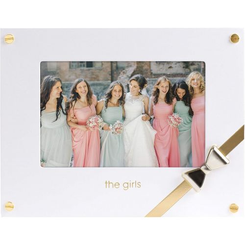  Pearhead Sentimental The Girls 4x6 Wedding Keepsake Picture Frame, White